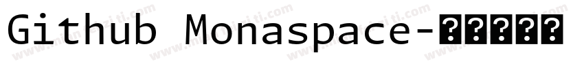 Github Monaspace字体转换
